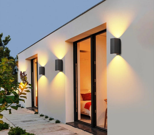 LED Wandleuchten Wandlampen innen Aussen 2 Stück
