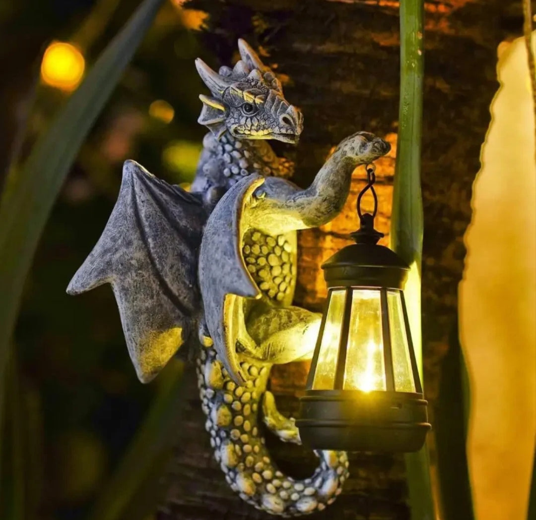 Solarleuchte Drachen Solarlampe