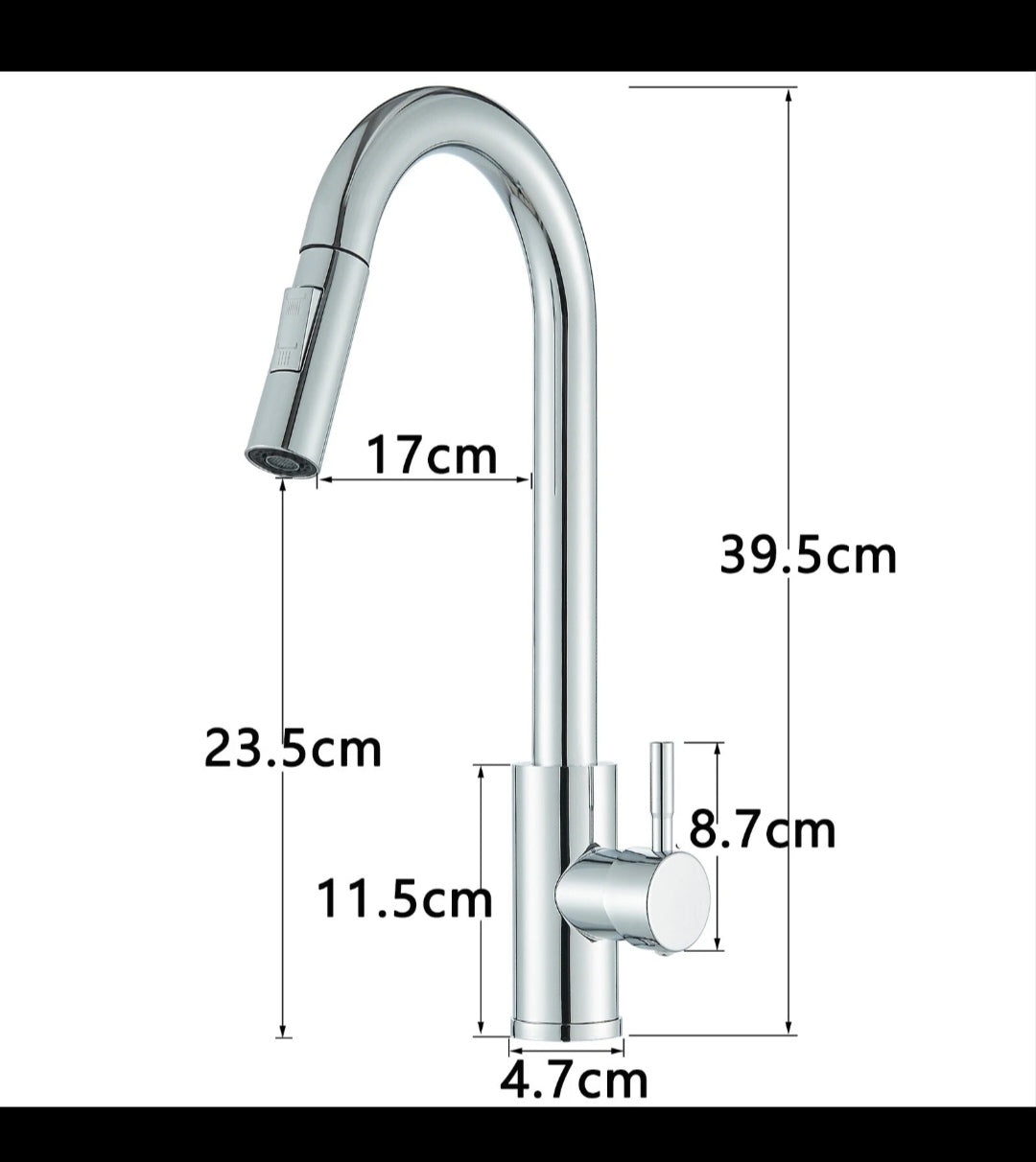 Wasserhahn Küchenarmartur Mischbatterie Brause Chrome Design