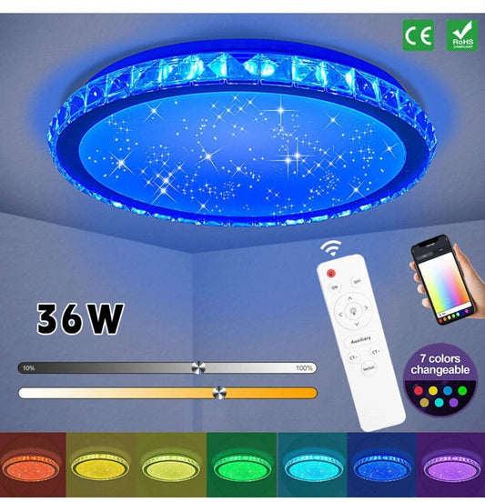 LED Deckenlampe Deckenleuchte Dimmbar Rgb Alexa