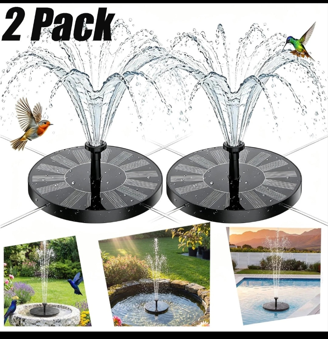Solar Teichpumpe Brunnenpumpe Gartenpumpe 2Stück