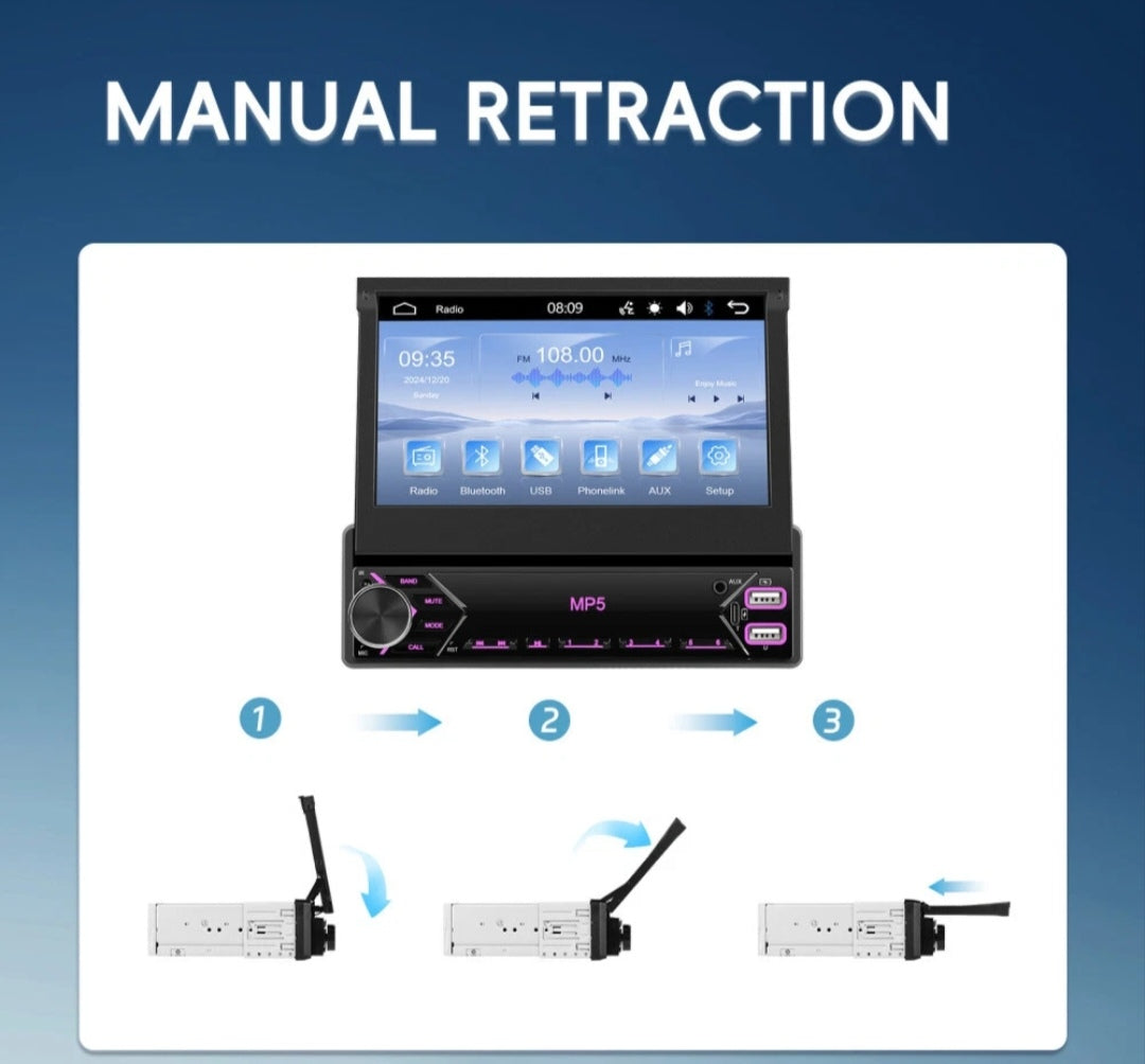 Autoradio DIN 1 Touchscreen Rückfahrtkamera