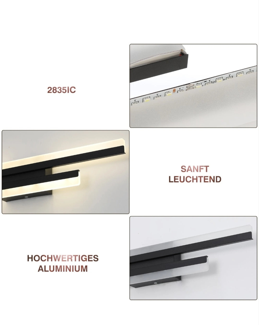 LED Wandleuchte Wandlampe Innenraum und Aussenbereich