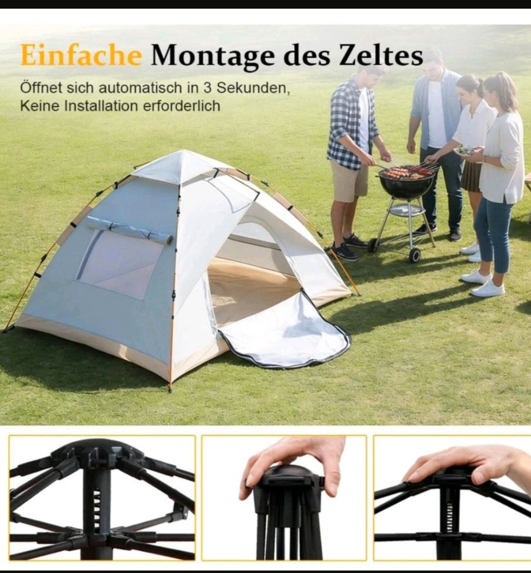 Campingzelt Pop Up Zelt Wurfzelt Wasserfest