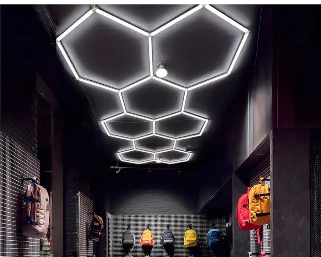 Hexagon Garagenlicht Werkstattlampe Showroom 8er