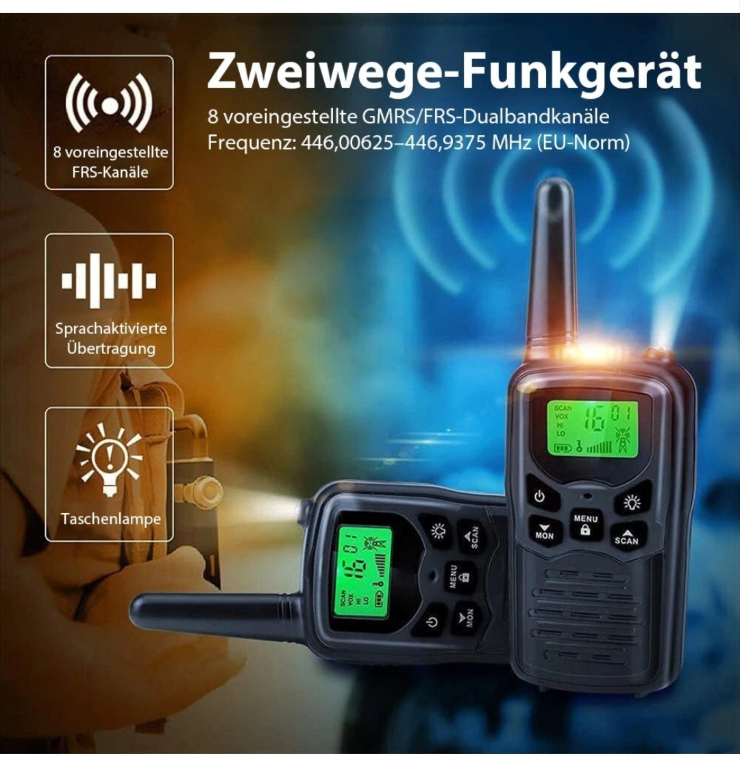 Walkie Talkies Funkgeräte 2Stück