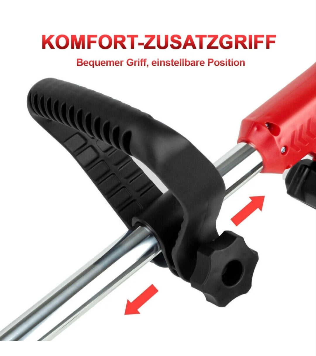 Elektrischer Rasentrimmer Akku Grasschneider mit 2 Akkus