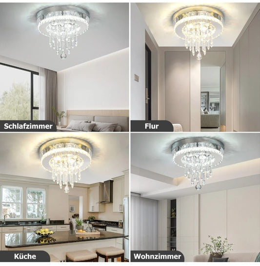 LED Kronleuchter Deckenlampe Kristall Deckenleuchte
