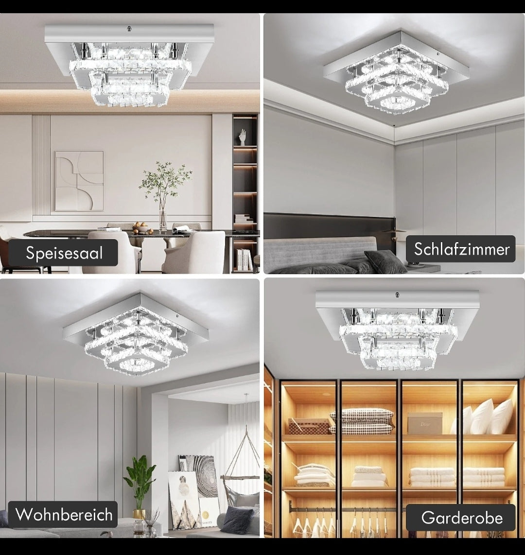LED Kristall Deckenlampe Kronleuchter