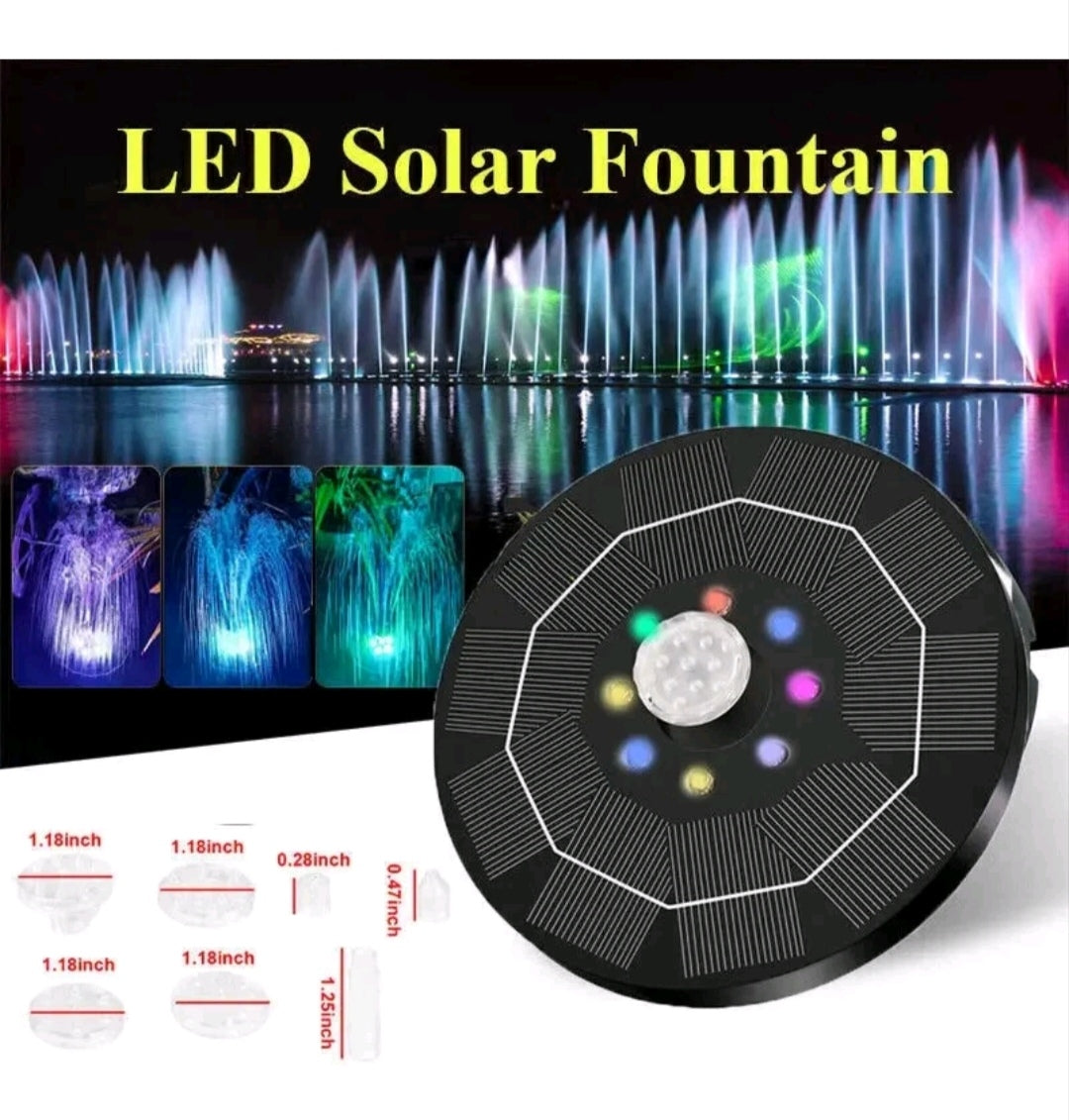 Solar Teichpumpe Brunnenpumpe mit LED