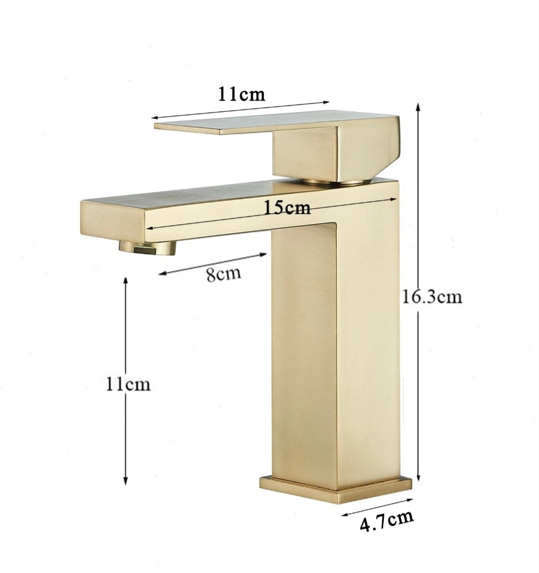 Bad Waschbecken Wasserhahn Armatur Gold Design