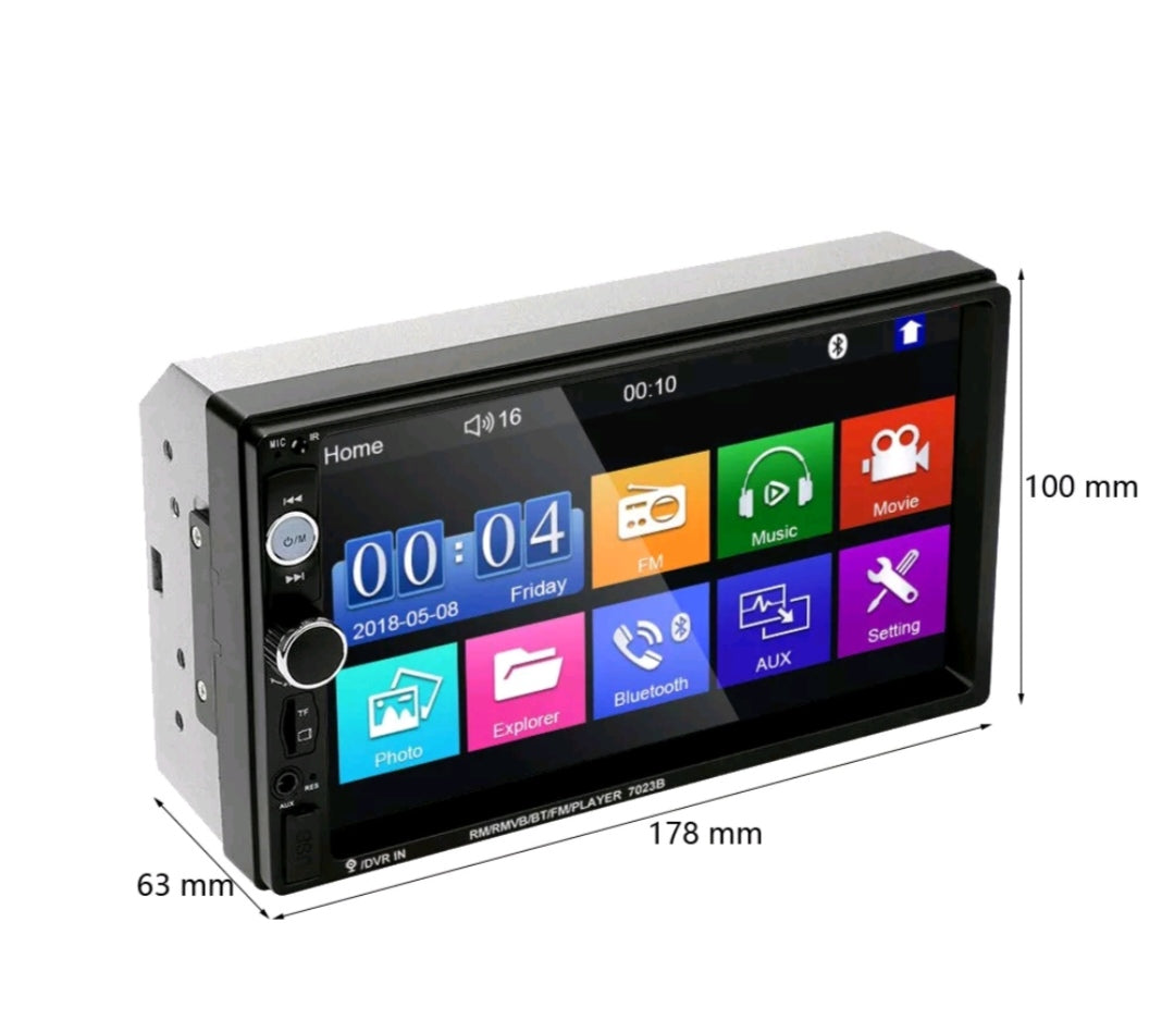 Autoradio Bluetooth Doppel Din2 Touchscreen Rückfahrtkamera