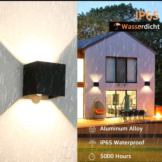 LED Wandleuchte Wandlampe up down innen Aussen mit Bewegungsmelder
