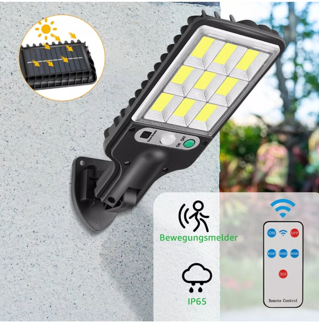 Solar Wandleuchten Wandlampen Fluter mit B. Melder 4 Stück
