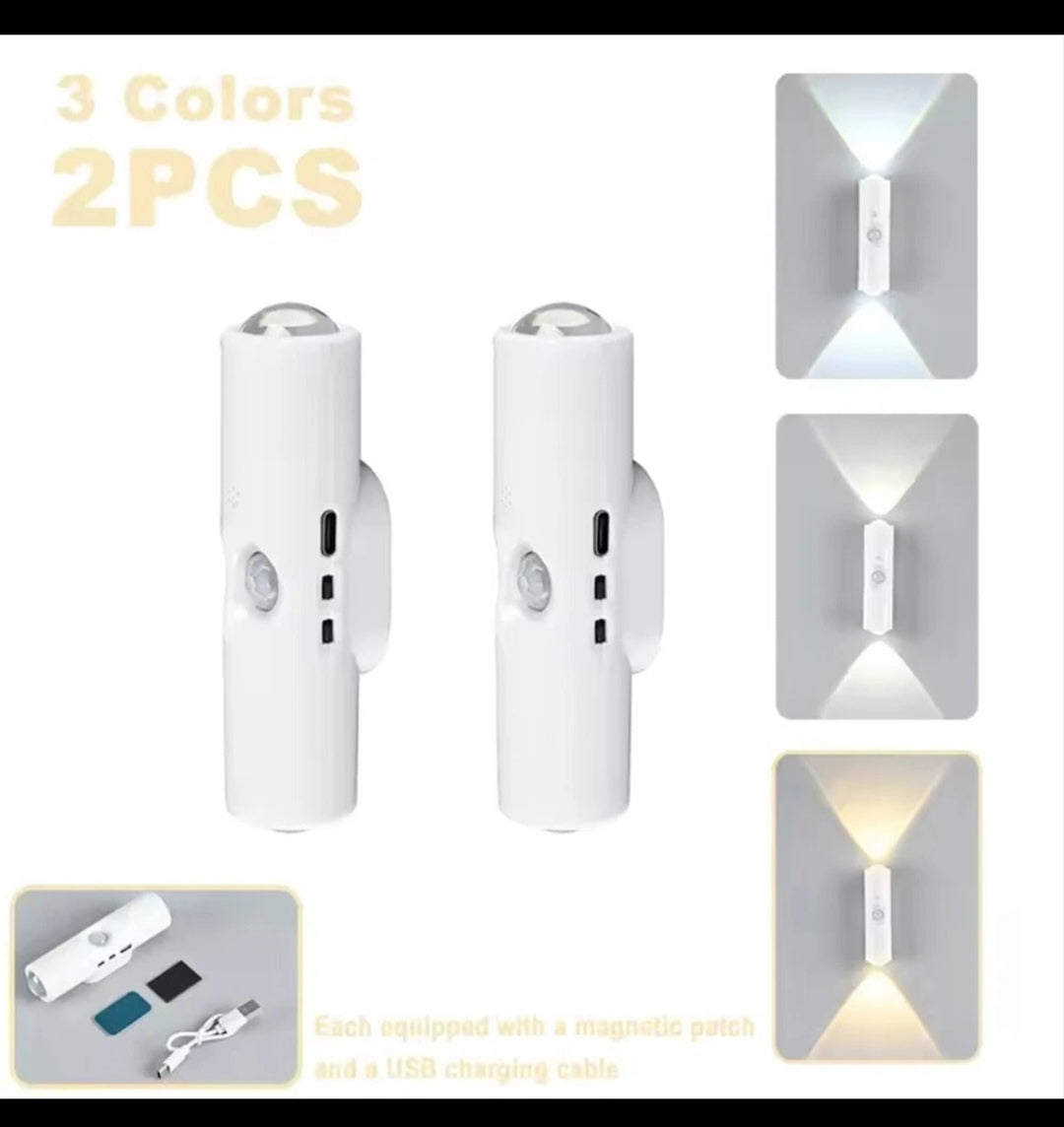 Led Wandleuchte Wandlampe Akku Rgb Bewegungsmelder 2 Stück