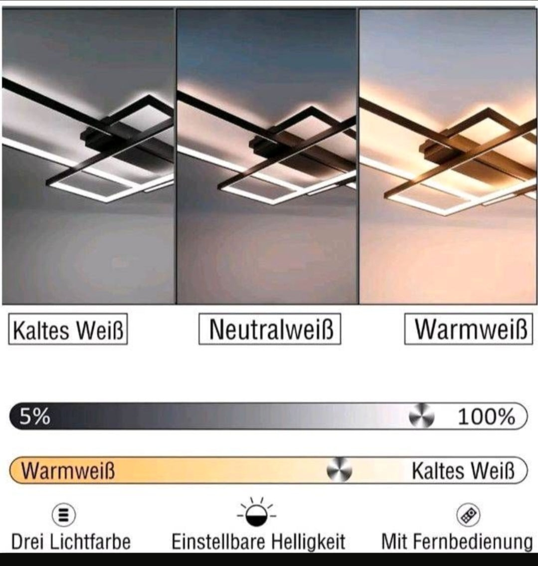 Led Deckenlampe Deckenleuchte Dimmbar Groß Hell