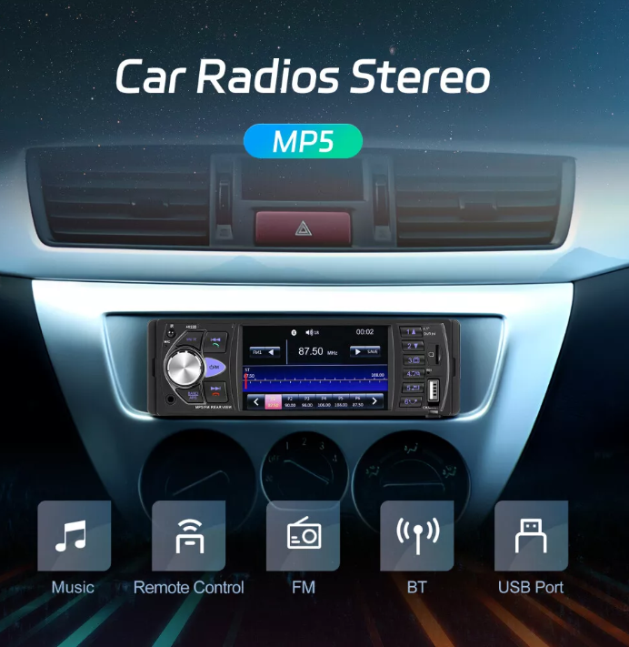 Autoradio Bluetooth Freisprechen DIN 1 Norm 4 Zoll