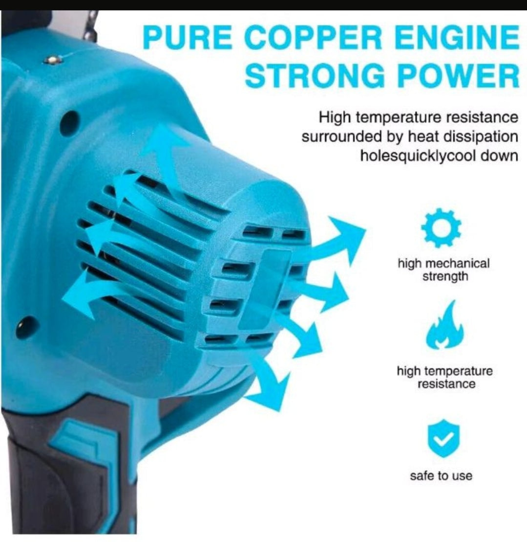 Akku Kettensäge Gartensäge mit 2 Akkus Motorsäge