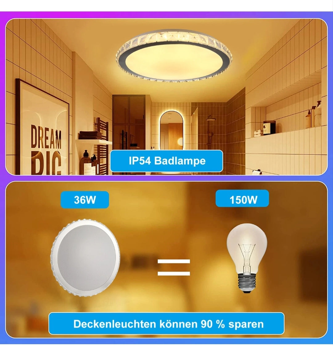 LED Deckenlampe Deckenleuchte Dimmbar Rgb Alexa