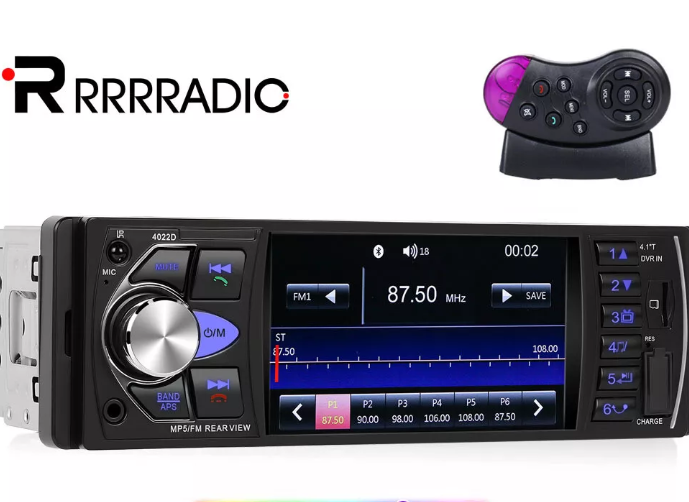 Autoradio Bluetooth Freisprechen DIN 1 Norm 4 Zoll