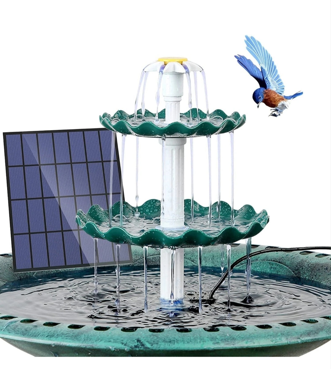 Gartenbrunnen Vogelbadbrunnen Solarbrunnen