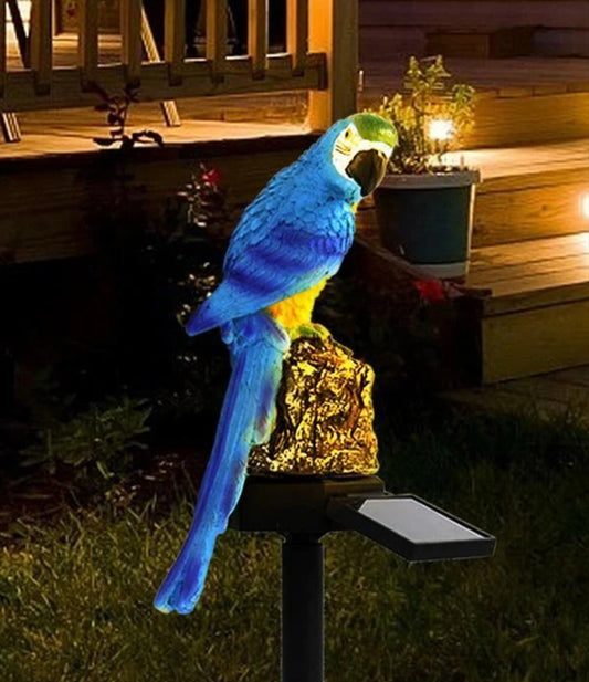 Solarleuchte Solarlampe Papagei Solarpapagei