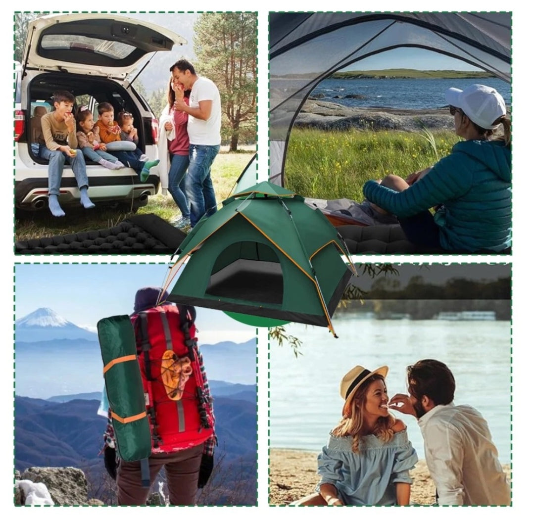 Campingzelt Pop Up Zelt Wurfzelt Wasserfest 3-4 Personen