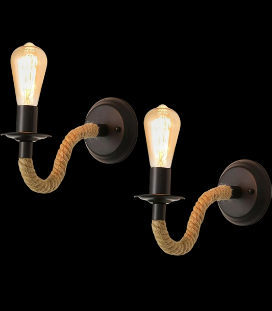 Wandleuchten Wandlampen 2 Stück Retro VINTAGE Antik Design Neu