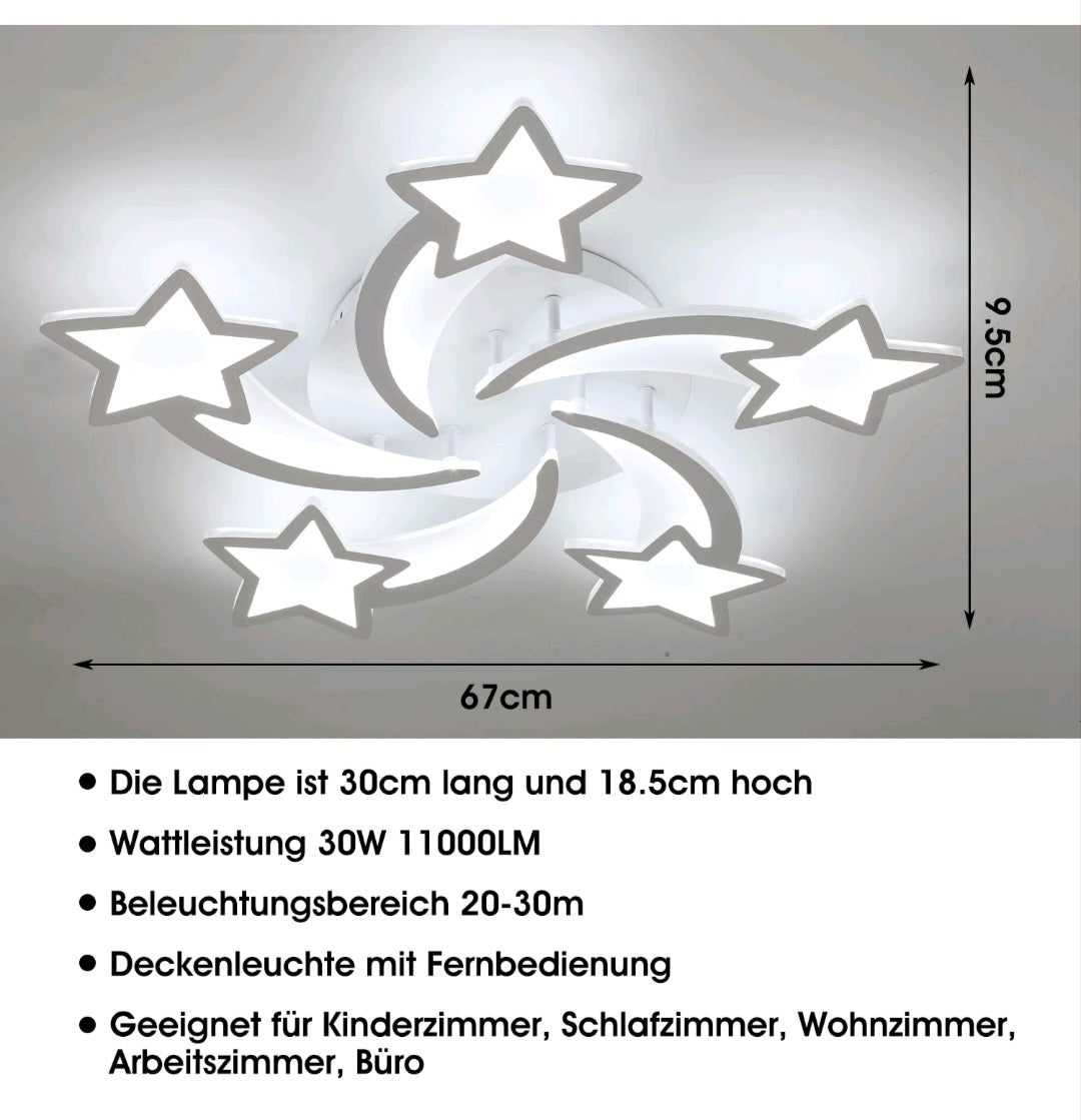 LED Deckenlampe Deckenleuchte Star Design