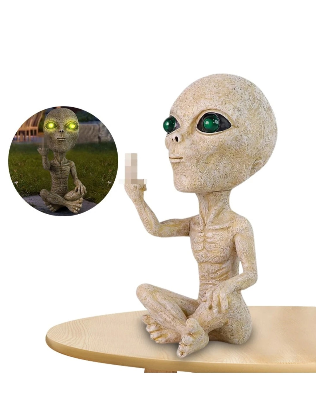 Solar Figur Alien Solarleuchte Solarlampe