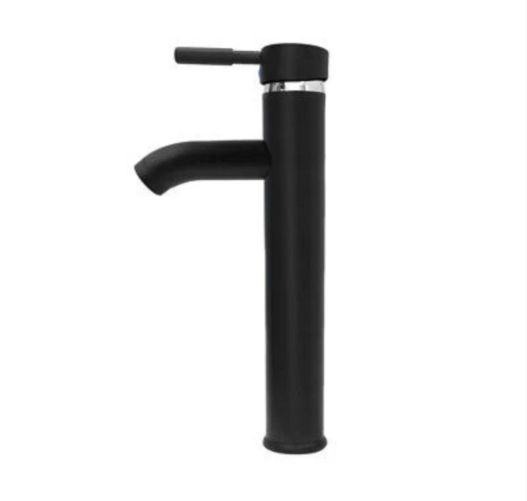 Bad Waschbecken Wasserhahn Armatur Edelstahl Schwarz Hoch