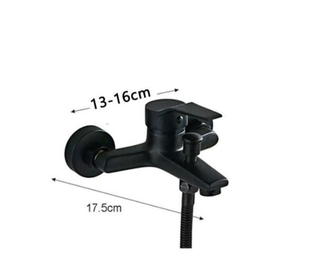 Badewannenarmartur Wannenarmartur Schwarz