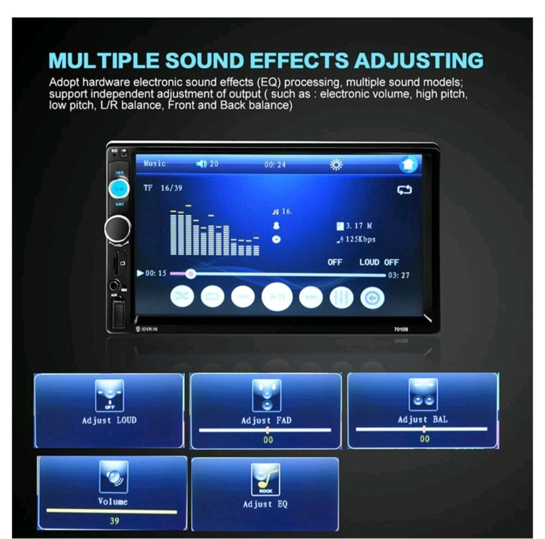 Autoradio Doppel Din2 Touchscreen 7 Zoll