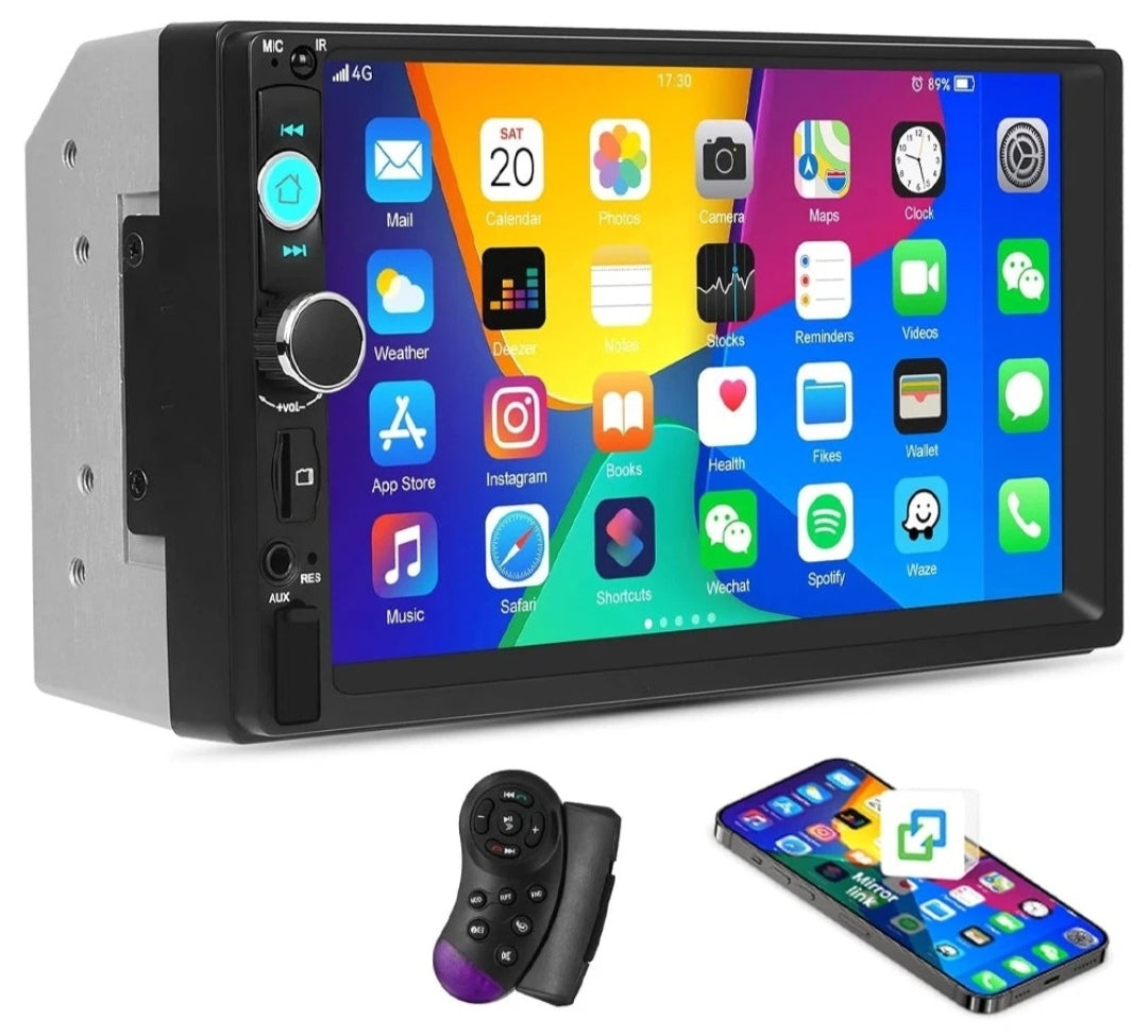 Autoradio Bluetooth Doppel Din2 Touchscreen 7 Zoll
