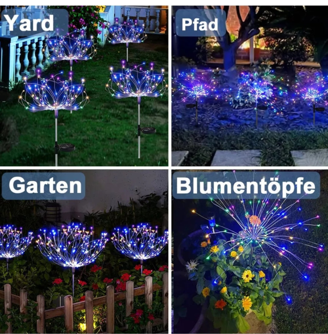 Solarlampen Solarleuchten Rgb 2 Stück