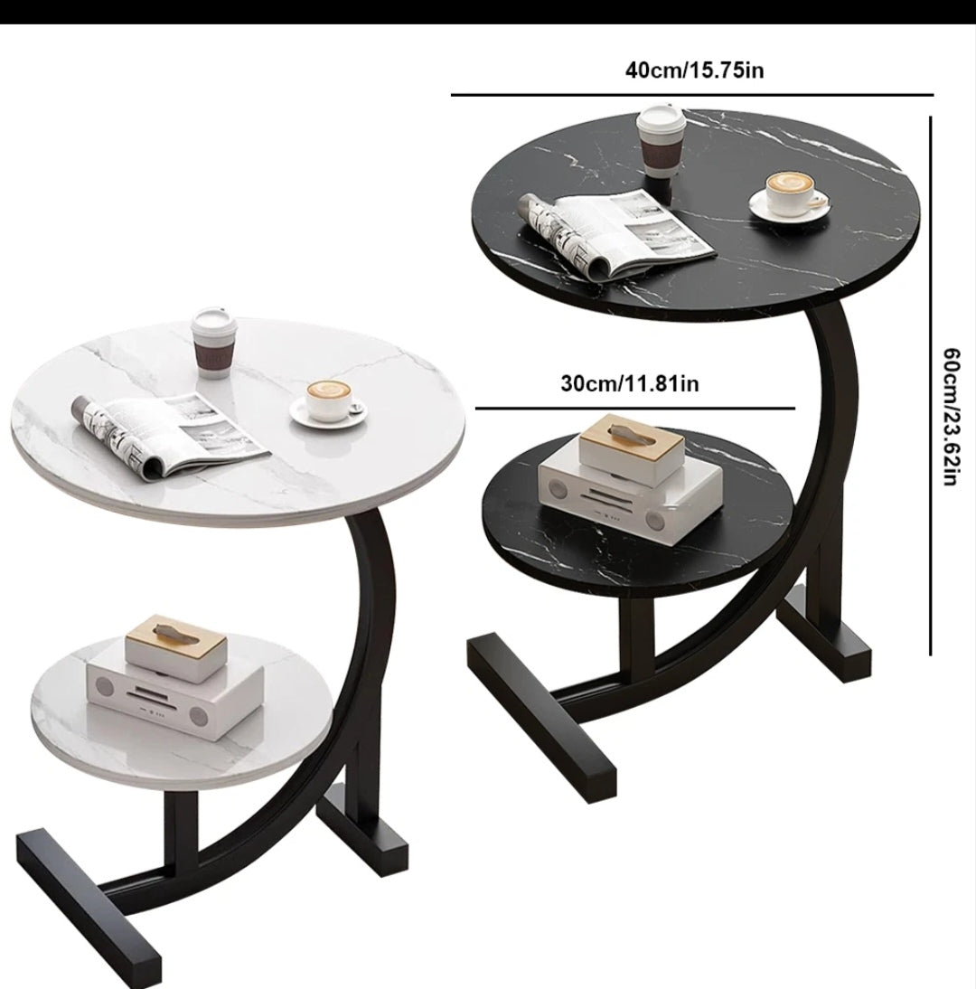 Beistelltisch Couchtisch Nachttisch Marmor-Optik