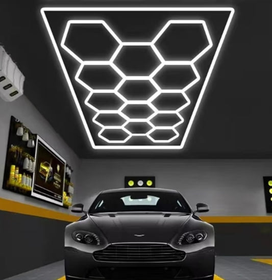 Hexagon Garagenlicht Werkstattlampe Showroom Laden 14 er