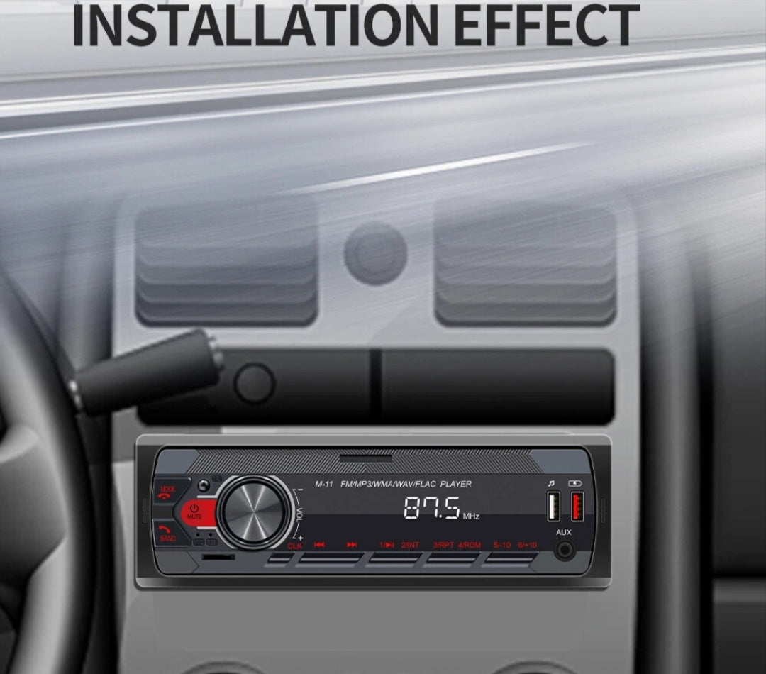 Autoradio Bluetooth Freisprechen Universal Din1 USB Aux SD