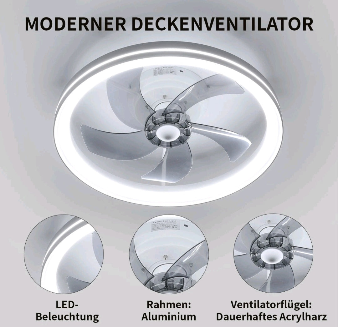 LED Deckenlampe Deckenleuchte Deckenventilator