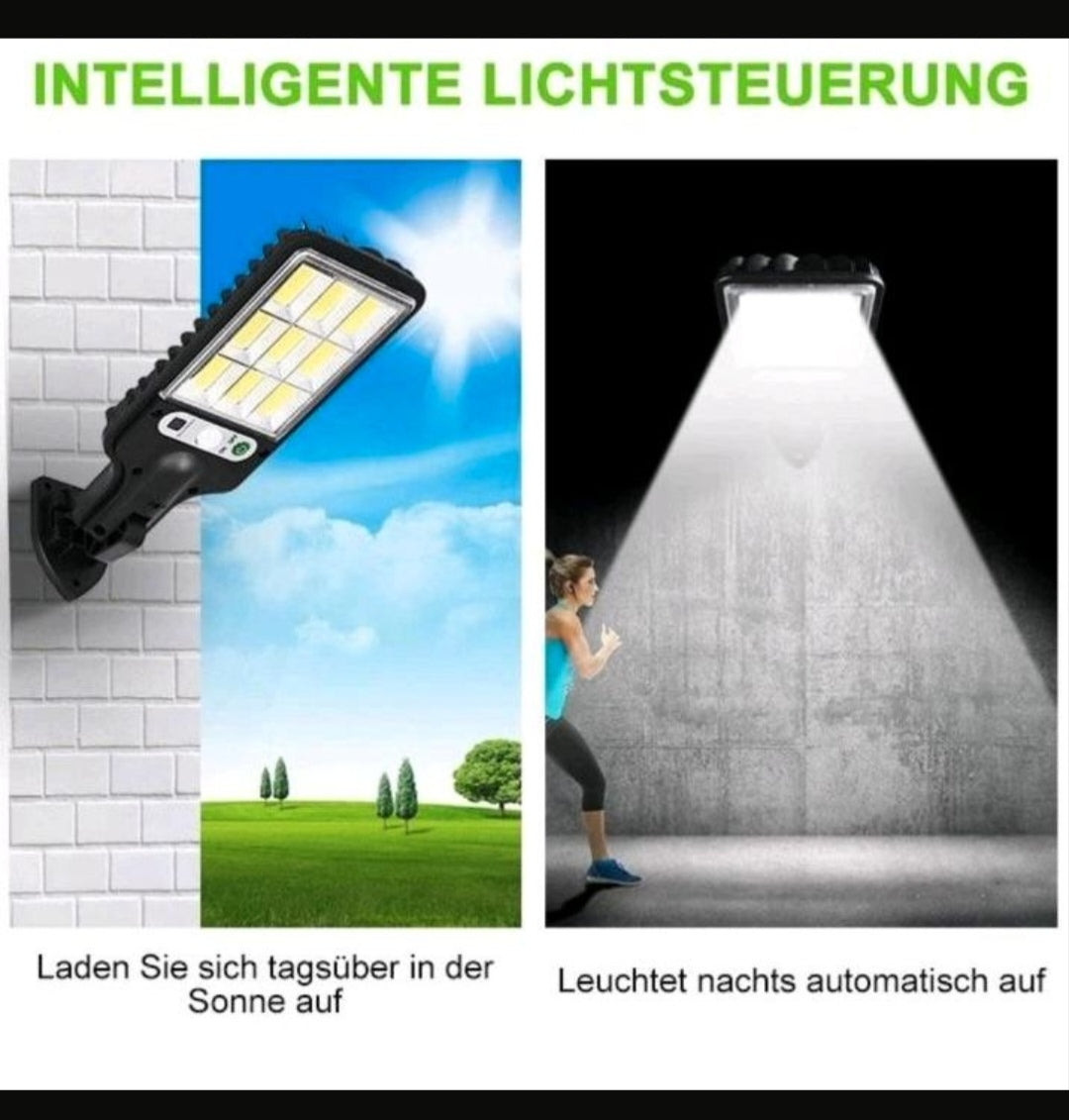 Solar Fluter Flutlicht Flutstrahler Bewegungsmelder 4Stk