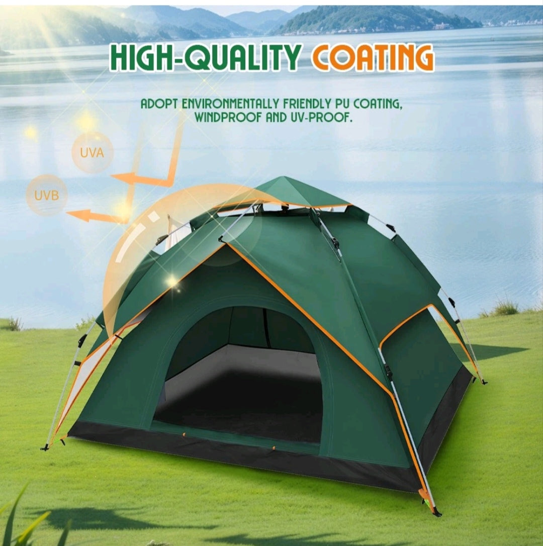 Campingzelt Pop Up Zelt Wurfzelt Wasserfest 3-4 Personen