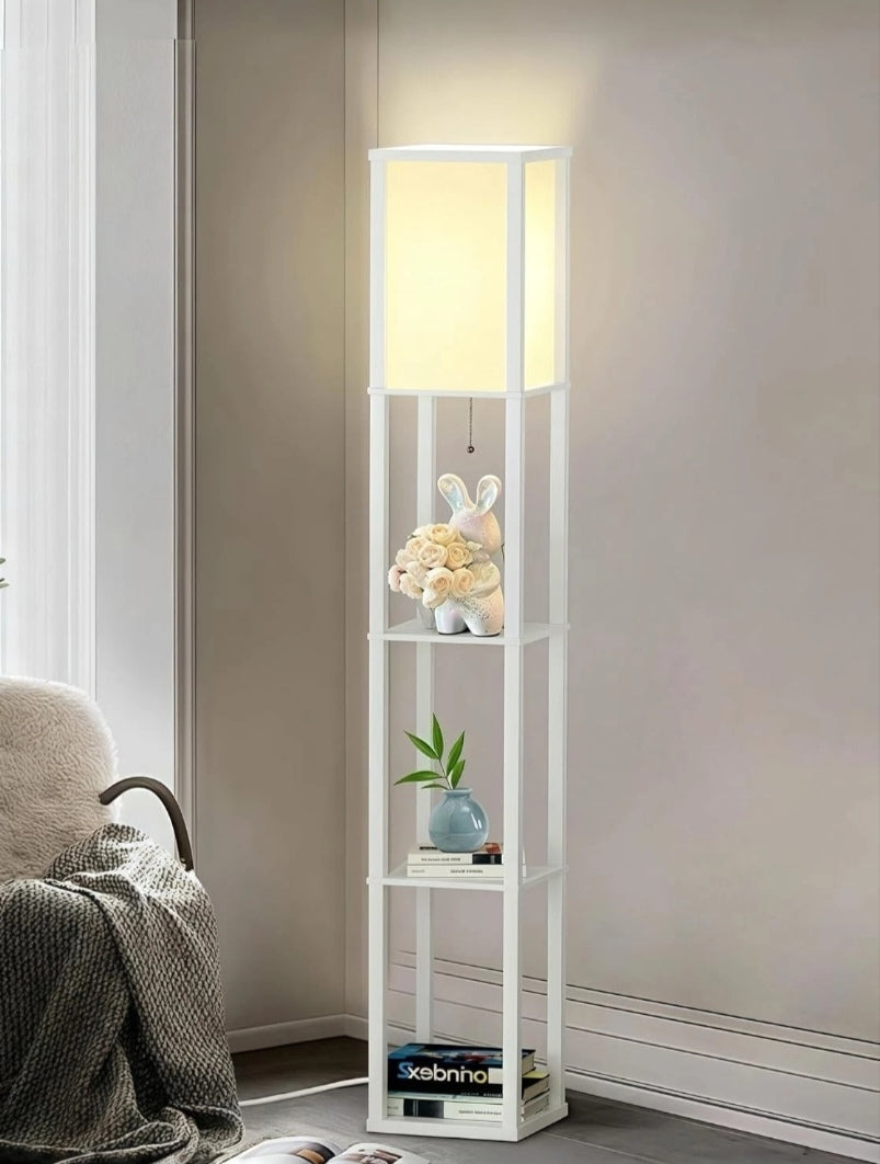 Stehlampe Stehleuchte mit Regal