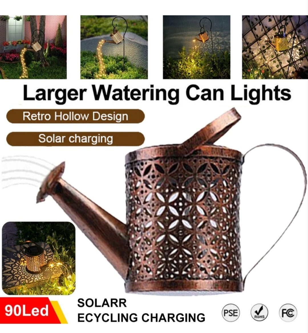 Solar Gießkanne Solarlampe Solarleuchte