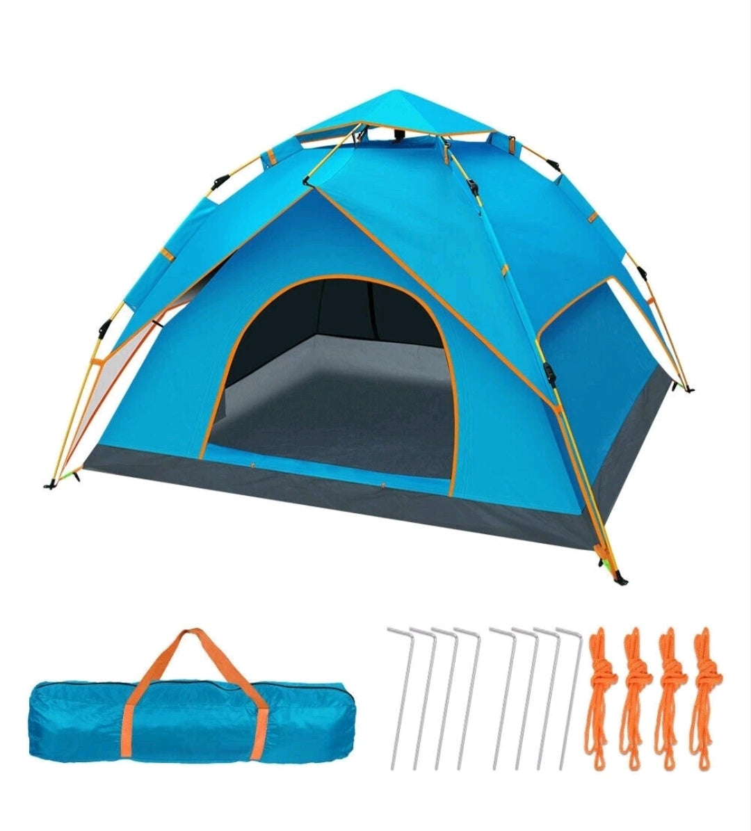 Campingzelt Pop Up Zelt Wurfzelt Wasserfest 3-4 Personen