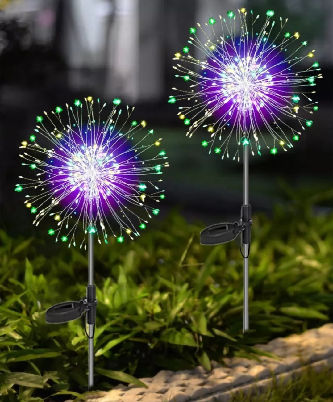 Solarlampen Solarleuchten Rgb 2 Stück