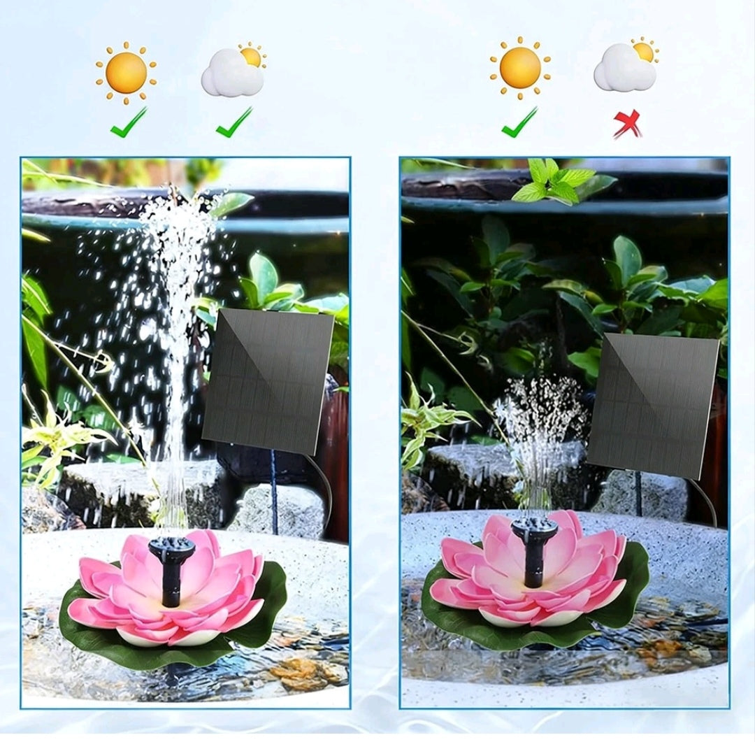 Solar Teichpumpe Brunnenpumpe Gartenpumpe Lotus