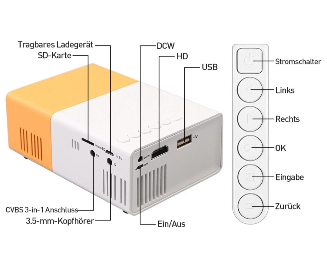 Beamer Mini Beamer Projektor