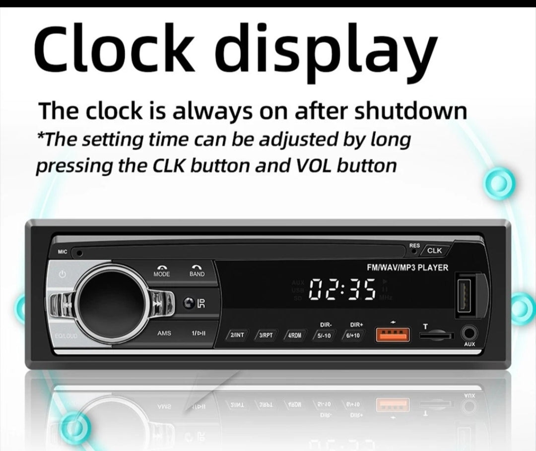 Autoradio Bluetooth Freisprechen Universal Din1 USB Aux