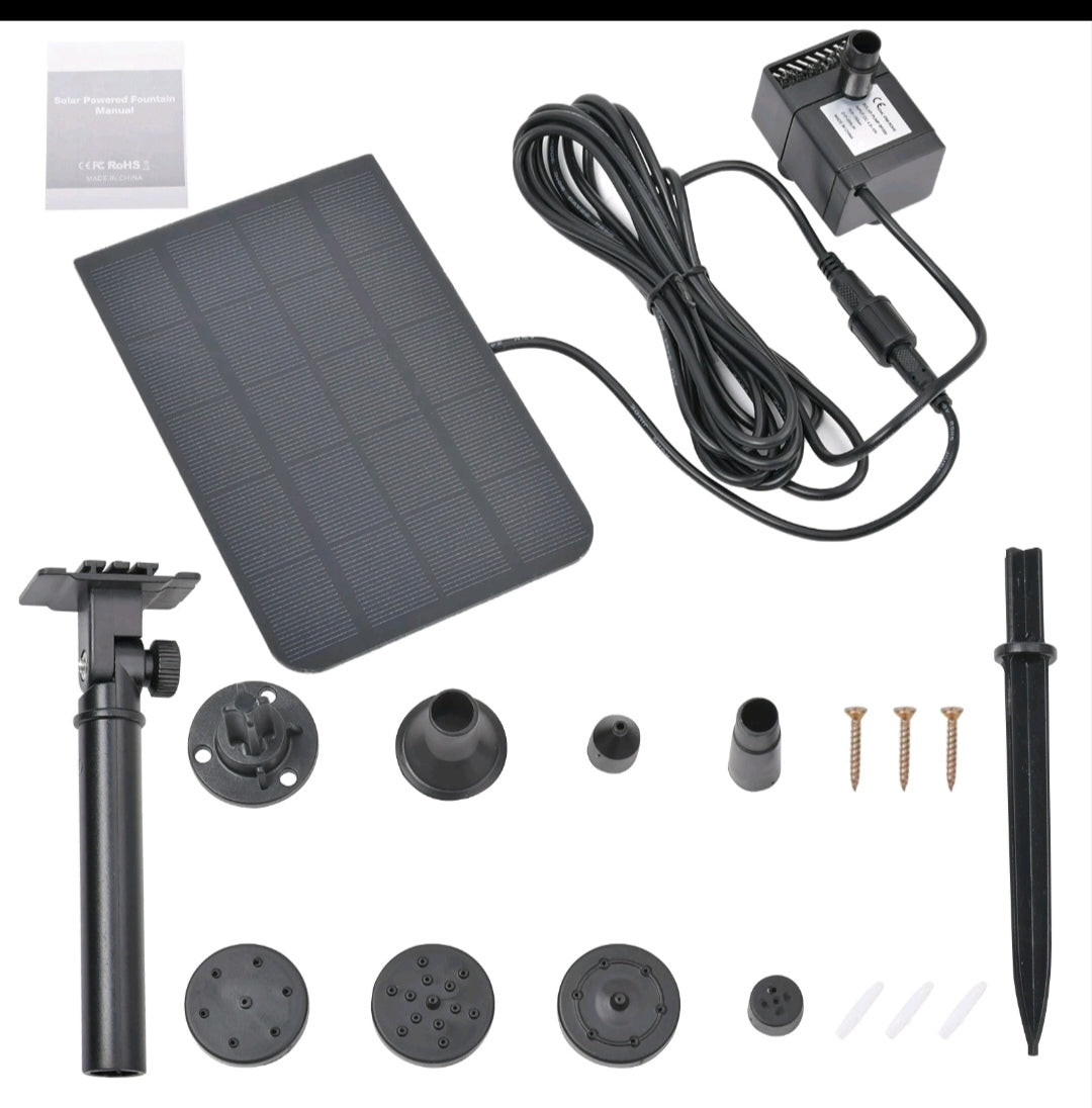 Solar Teichpumpe Brunnenpumpe Gartenpumpe 2.5Watt