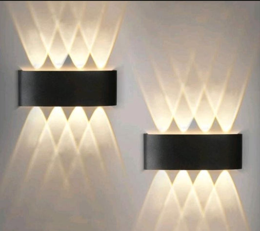 LED Wandleuchten Wandlampen innen Aussen 2 Stück up down